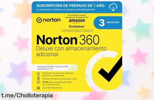 Antivirus Norton 360 Deluxe para 3 dispositivos a precio rebajado, cuidando lo que más quieres con facilidad ¡no dejes escapar este super chollo!