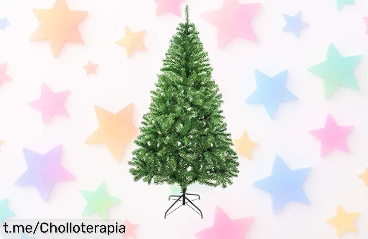 Árbol de Navidad artificial que brilla con magia, superfácil y seguro para los más peques. ¡Apresúrate, precio loco por tiempo limitado y haz tus fiestas inolvidables!