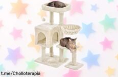 Árbol rascador para gatos Yaheetech de 96 cm: rebajado a precio loco, solo quedan unas pocas unidades. Haz feliz a tu peludo mientras juega y descansa seguro. ¡No dejéis pasar esta oportunidad!