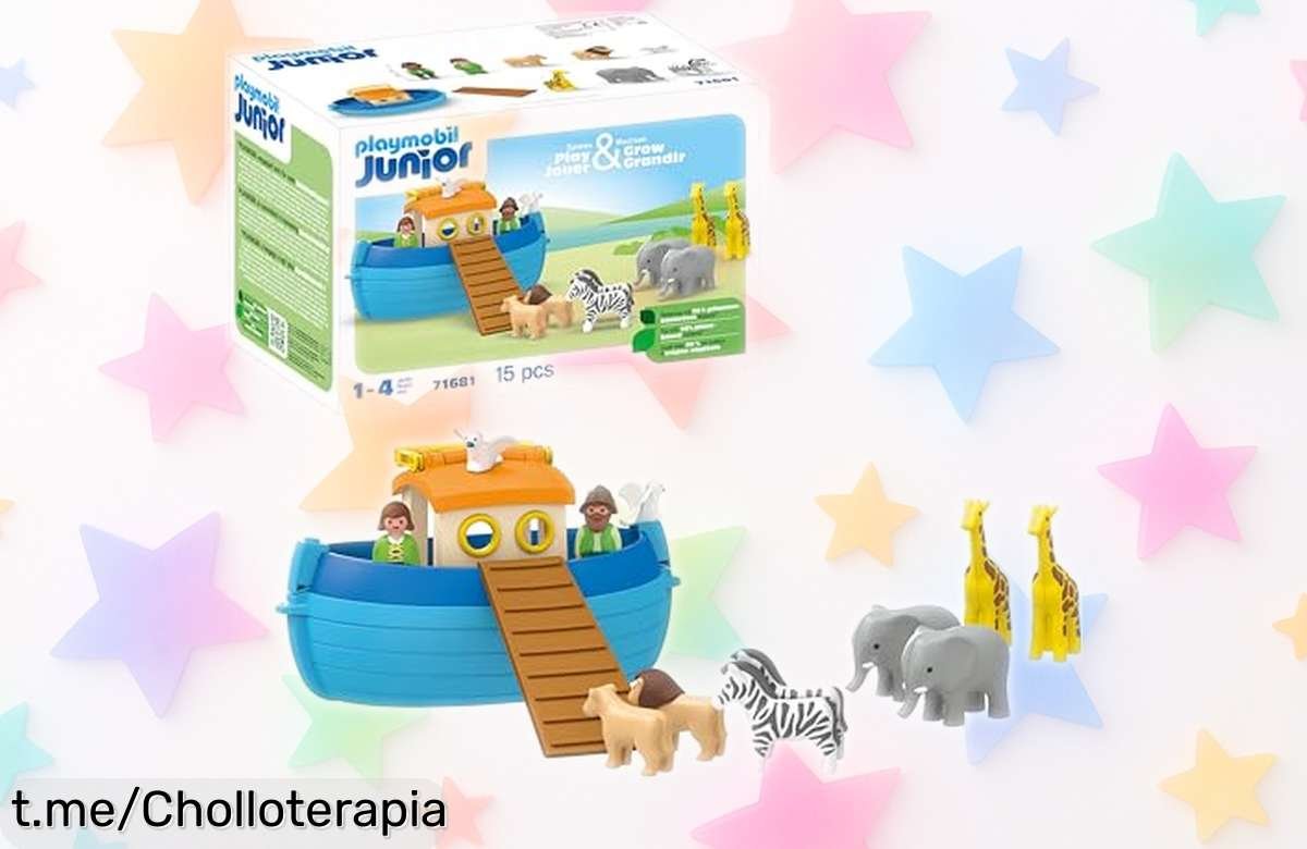 Arca de Noé Playmobil Junior con rampas y 9 animales en super chollo, ¡rebajada! La diversión de tus peques te está esperando, no lo dejes escapar o será demasiado tarde.