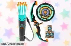 Arco y flechas JOYIN con luz LED, super chollo de diversión segura y duradera para que tus peques vivan aventuras inolvidables. ¡No te lo pierdas!