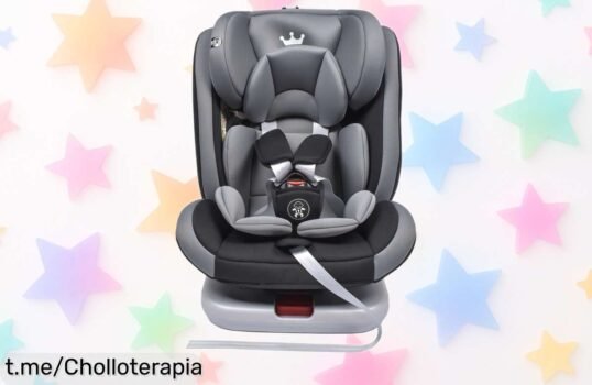 Asiento infantil 360° giratorio con isofix para máxima seguridad a un precio rebajado que no durará mucho ¡No dejes pasar este chollazo y protege a los tuyos ya!