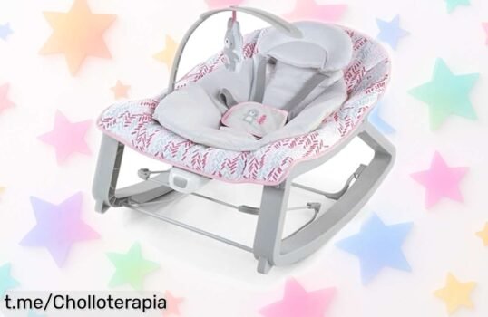 Asiento vibrador y mecedora 3 en 1 Ingenuity a precio rebajado, ideal para bebés hasta 30 meses. No dejes pasar este chollo que hará feliz a tu pequeño hoy mismo.