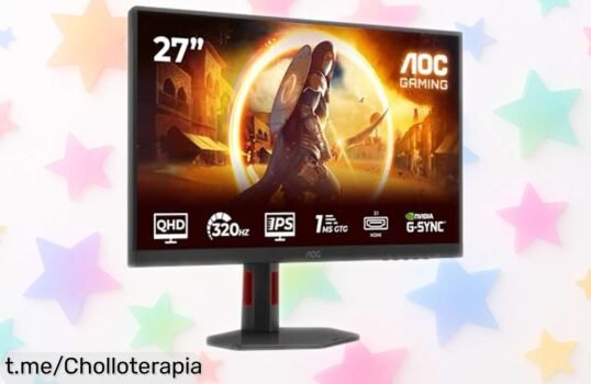 Asombroso monitor gaming AOC de 27 pulgadas con imagen brutal WQHD y velocidad de 320Hz, ¡descuento increíble que no puedes dejar pasar! Vive la acción como nunca antes.