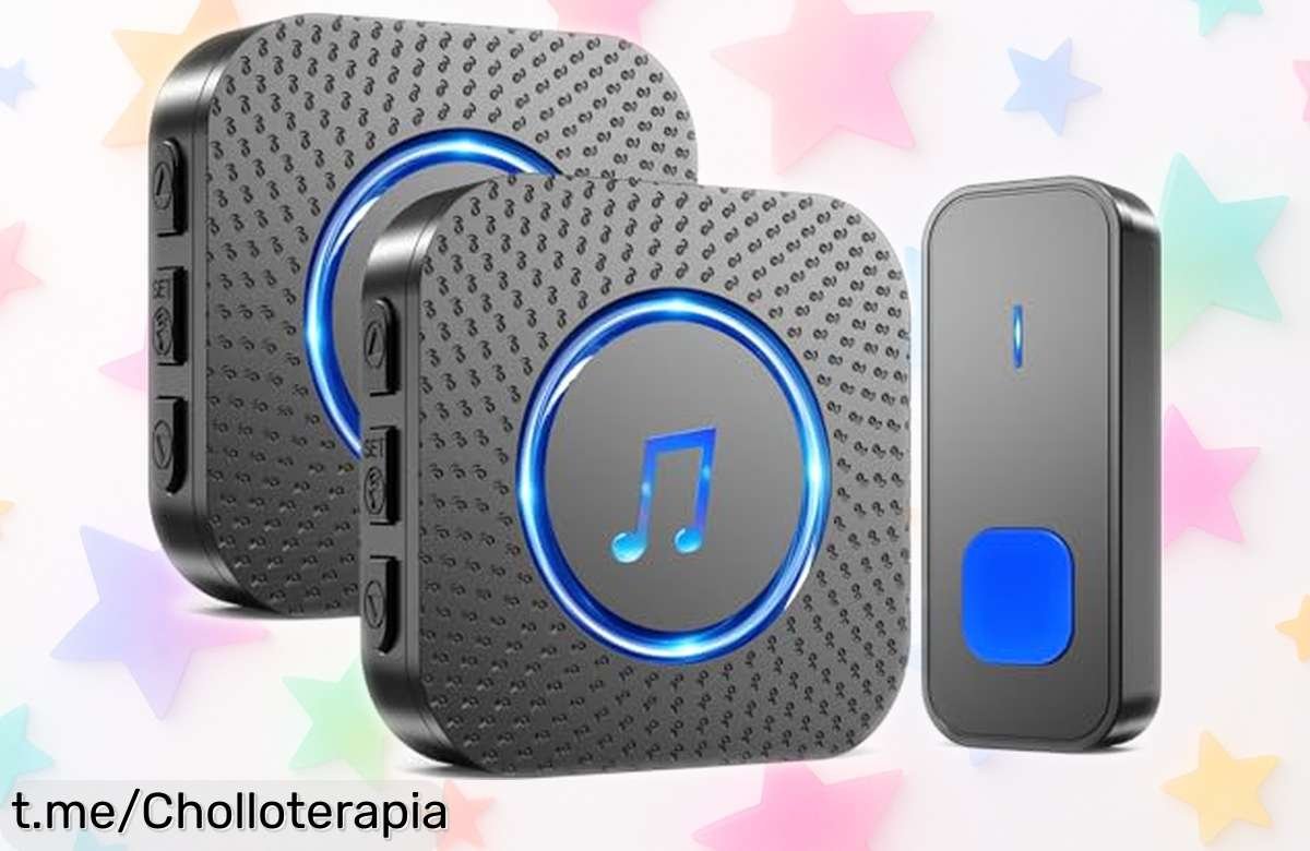 Asombroso timbre inalámbrico SURFOU con 55 melodías y alcance de 400m, ahora a precio loco; ¡no dejes pasar esta oportunidad y haz que cada visita sea especial!