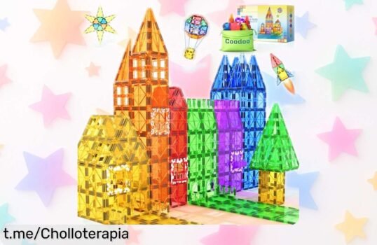 Asombrosos azulejos magnéticos para niños que despiertan la creatividad y potencian habilidades STEM, aprovecha este super chollo antes de que se acabe ¡Regala diversión y aprendizaje sin parar!