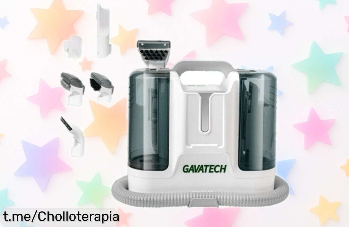 Aspirador de agua y limpiador de alfombras Gavatech a precio rebajado, un super chollo que transforma tus tapicerías en un hogar impecable al instante. ¡No te lo pierdas!