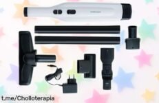 Aspirador de mano inalámbrico Mellerware con 120W y accesorios para sofá y mascotas a precio rebajado, no te quedes sin el tuyo ¡Siente la energía de un hogar limpio!