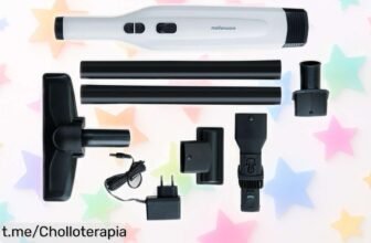 Aspirador de mano inalámbrico Mellerware con 120W y accesorios para sofá y mascotas a precio rebajado, no te quedes sin el tuyo ¡Siente la energía de un hogar limpio!