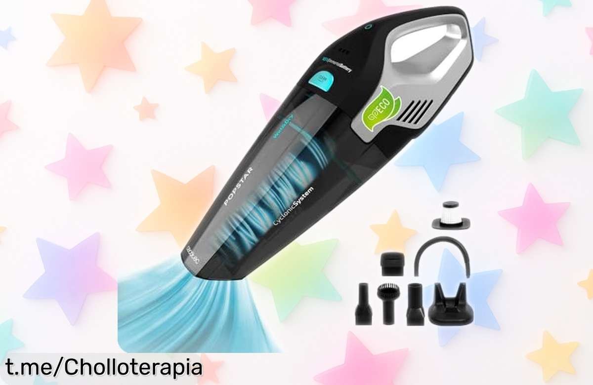 Aspirador de mano sin cables Cecotec con potencia imbatible y Wet&Dry, precio loco para limpiar todo ¡Hazlo tuyo ya y dale a tu hogar el cariño que se merece!