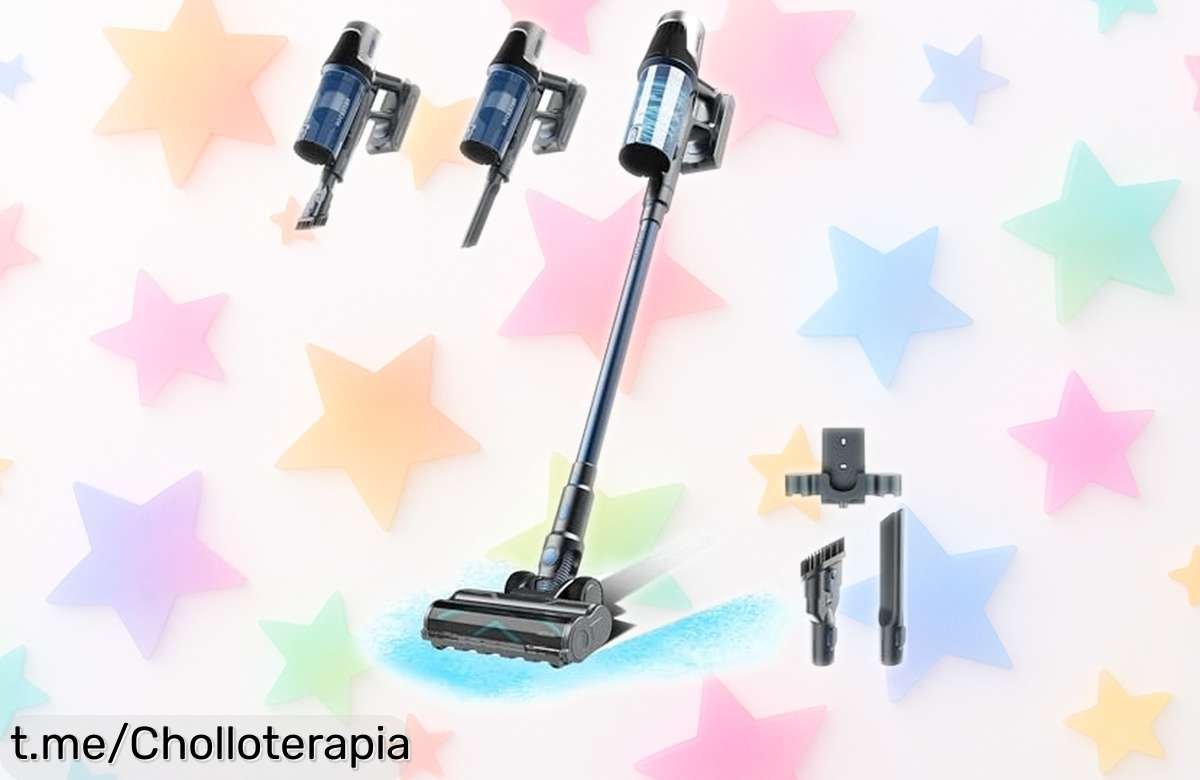 Aspiradora escoba sin cables con súper succión de 400W, ahora a un precio rebajado que no podrás creer. ¡Haz brillar tu hogar y aprovecha esta oportunidad única ya!