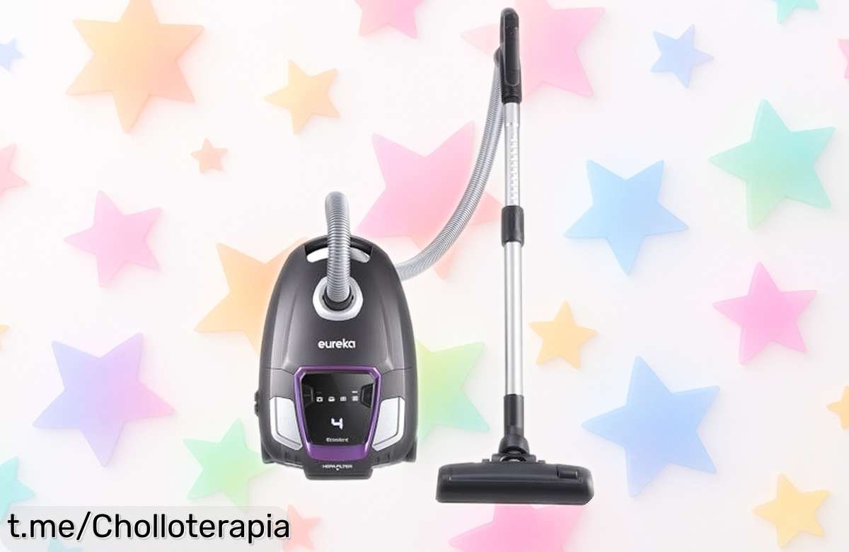 Aspiradora silenciosa y potente Eureka con bolsa de 2L a precio loco, perfecta para limpiar sin líos. ¡No te pierdas este ofertón antes que desaparezca!