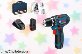 Atornillador a batería Bosch Professional 12V compacta y potente, precio rebajado limitado; ¡hazte con este super chollo y convierte cada proyecto en un éxito rápidamente!