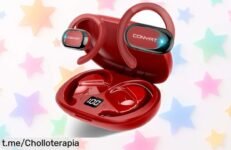 Auriculares deportivos Conyat con sonido nítido y 58 horas de batería a precio rebajado, ¡no te quedes sin ellos y disfruta la música como nunca!