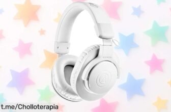Auriculares inalámbricos AudioTechnica con sonido pro y 60 horas de música a un precio rebajado que no podrás dejar escapar ¡Haz vibrar tus emociones en cada nota!