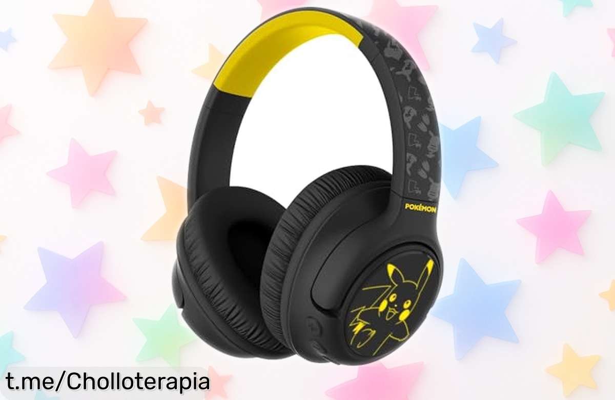 Auriculares inalámbricos Pokemon Pikachu con luz LED y 50 horas de batería a un precio rebajado irresistible. ¡No dejes pasar esta oportunidad y dale ritmo a tu vida ahora mismo!