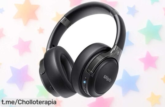 Auriculares inalámbricos Uliptz con sonido brutal y 65 horas de batería, ¡ahora a un precio rebajado que vuela! Disfruta tu música favorita sin cortes antes de que se agoten.