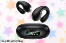 Auriculares inalámbricos deportivos EUQQ con conducción ósea y precio loco, ¡súbete al ritmo de tus días con 50h de batería! Esta oferta no durará.