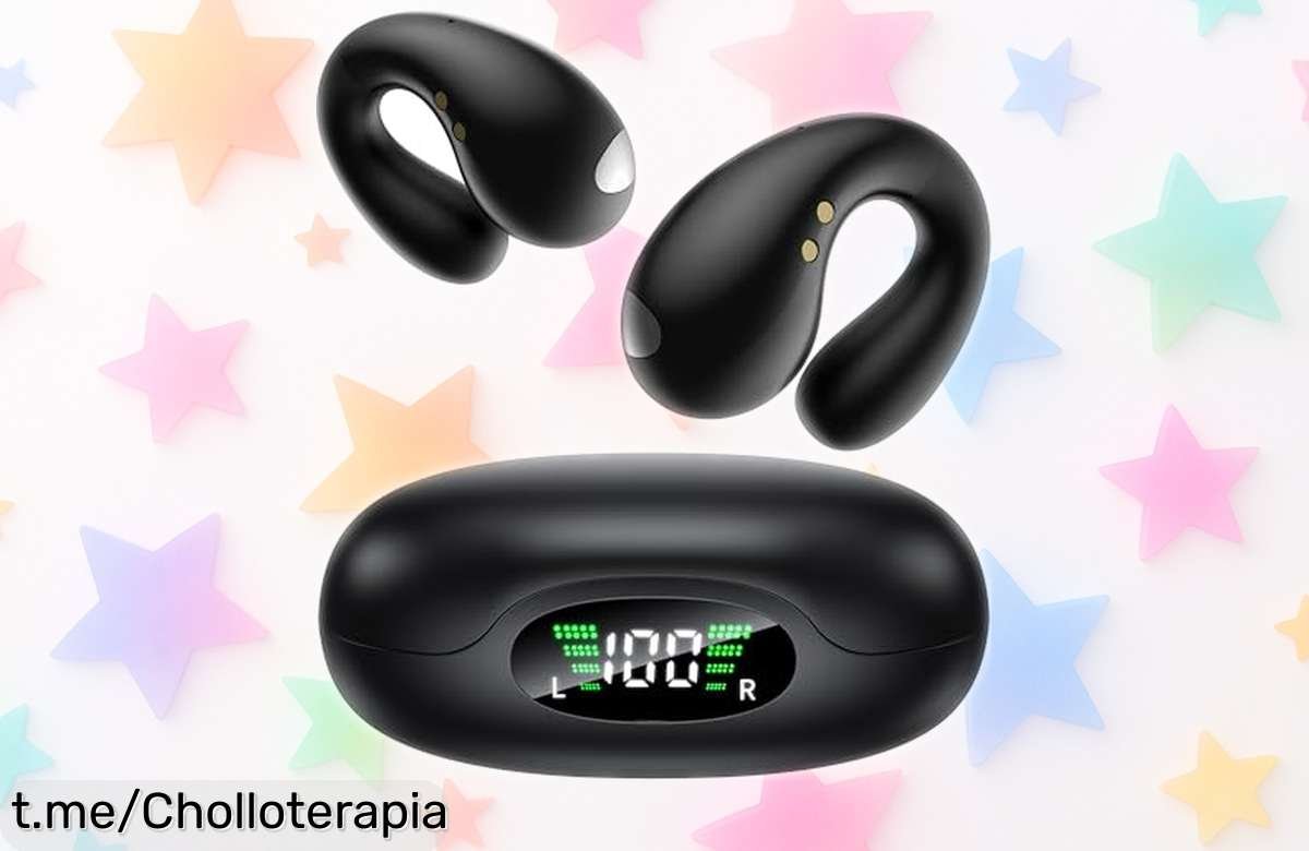 Auriculares inalámbricos deportivos EUQQ con conducción ósea y precio loco, ¡súbete al ritmo de tus días con 50h de batería! Esta oferta no durará.