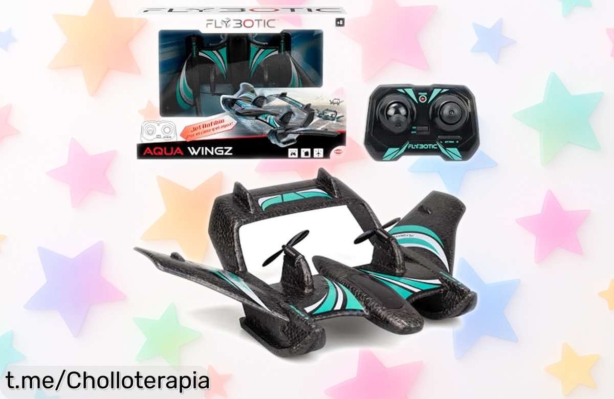 Avión RC Bizak Aqua Wingz con luces LED a precio rebajado, vuela de día y de noche. ¡No pierdas esta oportunidad única de emoción en el aire!