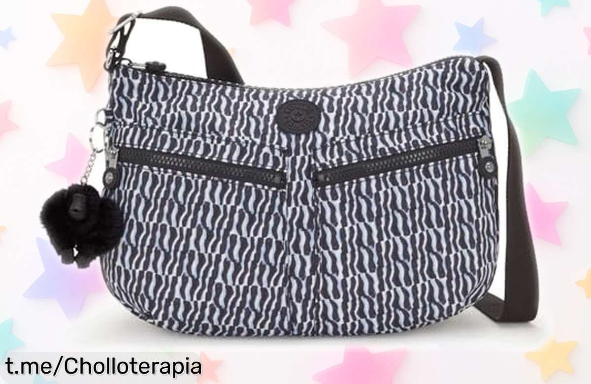 Bandolera Kipling Izellah mediana: Super chollo para llevar tu estilo a otro nivel, con precio rebajado y organización máxima. ¡No te quedes sin la tuya, corre que vuelan!