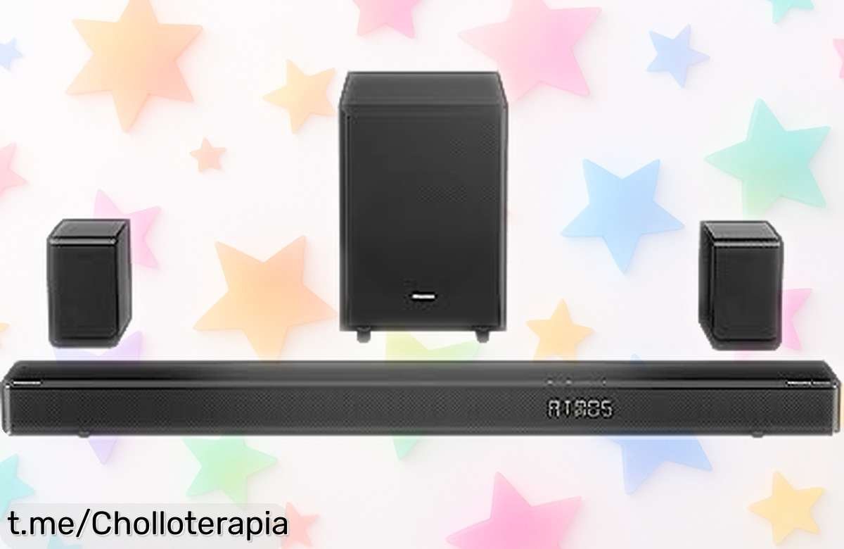 Barra de sonido 5.1.2 Hisense con subwoofer inalámbrico y Dolby Atmos a precio rebajado, ¡Transforma tu salón en una sala de cine, corre que vuelan!