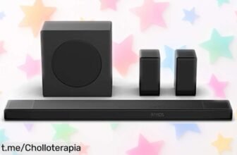 Barra de sonido 5.1.4 Hisense con 600W y Dolby Atmos a precio loco, un súper chollo para que disfrutes tus películas y canciones como nunca antes, ¡compra ya y haz vibrar tu casa!