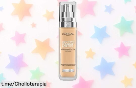 Base de maquillaje L'Oréal Paris con hidratación intensa y acabado natural a precio rebajadísimo ¡Haz que tu piel brille antes de que se acabe esta oportunidad!
