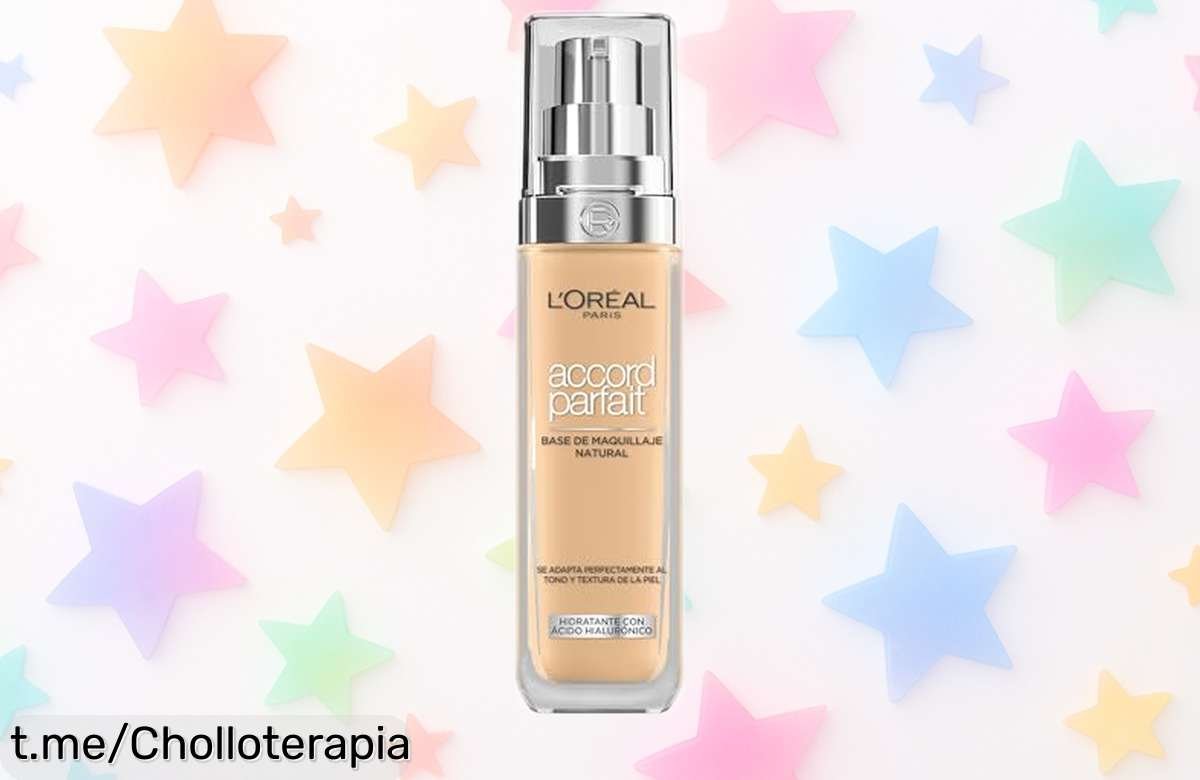 Base de maquillaje L’Oréal Paris con hidratación intensa y acabado natural a precio rebajadísimo ¡Haz que tu piel brille antes de que se acabe esta oportunidad!