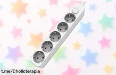 Base múltiple de 5 tomas con cable largo, precios muy bajos para que conectes sin enredos y organizando tu espacio. ¡Hazte con ella antes de que se agote esta oferta!