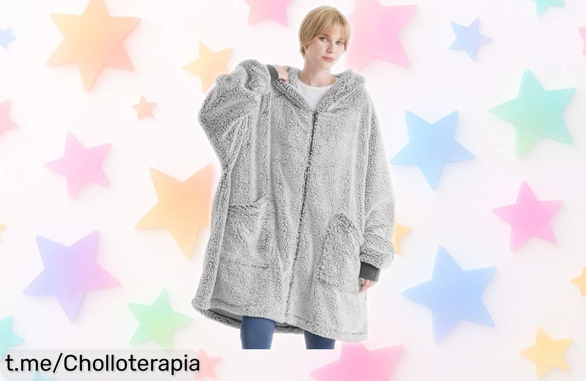 Bata manta Bedsure con capucha y bolsillos: ¡Súper calentita para el invierno a un precio rebajado que vuela! No dejes pasar esta oportunidad única de disfrutar la calidez.