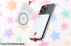 Batería externa magnética de 5000mAh con carga rápida y cable iOS integrado, ¡rebajado a un precio irresistible! No dejes pasar esta oportunidad única para mantenerte siempre conectado.