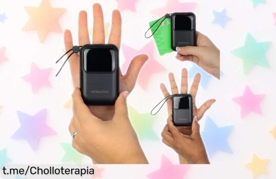 Batería externa súper potente con carga rápida que recarga un 60% en solo 30 min, ¡ofertón imperdible! Aprovéchala ya antes de que se agote.