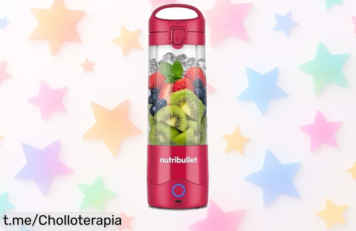Batidora portátil Nutribullet Tritan: potencia y ligereza en más de 15 modos para batir donde quieras. Super chollo rebajado, alegrará tus días al instante. ¡No te la pierdas!