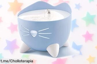 Bebedero azul para gatos con agua siempre limpia y filtro eficaz, ahora a precio muy bajo; asegura la felicidad de tu peludo amigo ¡aprovecha este super chollo antes que se acabe!