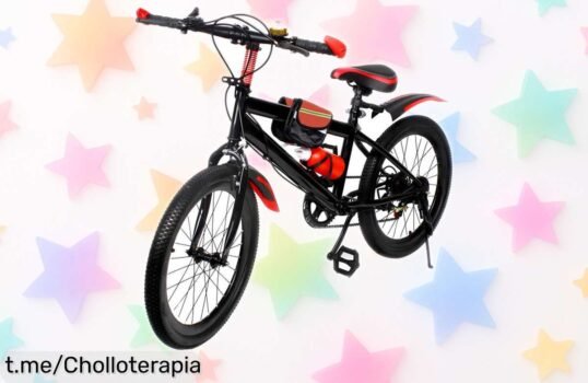 Bicicleta de montaña para niños de 20 pulgadas con cambios a un precio rebajado increíble, ¡aprovecha y haz que cada aventura sea inolvidable antes de que se acaben!