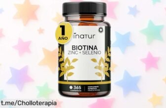Biotina alta potencia con zinc y selenio para cabello, piel y uñas en oferta rebajadísima: ¡fortalece desde la raíz y da energía natural! No dejes escapar este super chollo que vuela.
