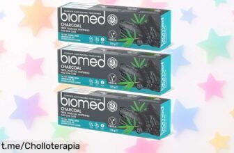 Blanquea tu sonrisa con la pasta de dientes Biomed triple carbón en pack de 3, ahora a precio rebajado ¡No te lo pierdas y recupera esa confianza hoy mismo!