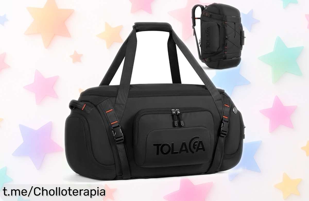 Bolsa de deporte Tolaccea 40L impermeable: ¡ofertón deslumbrante! Llévatela ahora con descuento brutal, no pierdas este chollazo que simplificará tus aventuras.