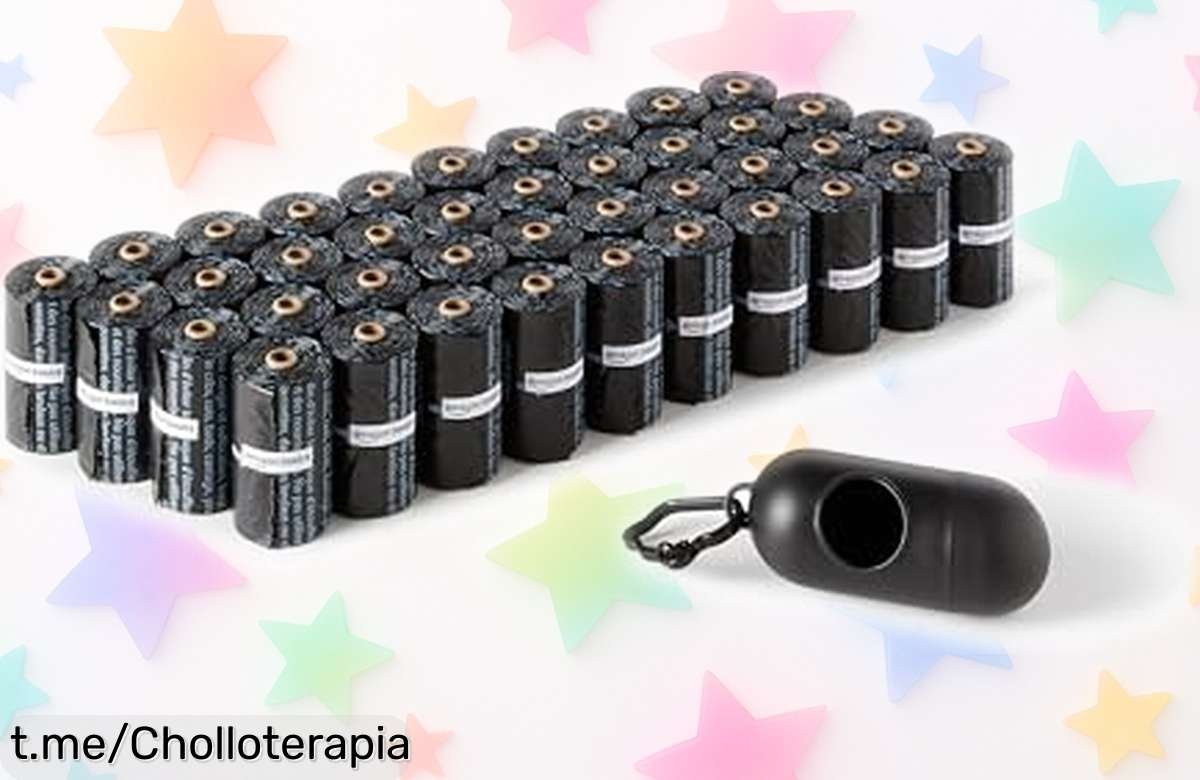 Bolsas de basura para perros Amazon Basics con dispensador y clip: ¡Super chollo de 600 unidades resistentes que no durará! Dale a tu peludo lo mejor sin preocupaciones.