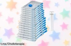 Bolsas de vacío Amazon Basics que ahorran hasta un 80% de espacio a precio rebajado, no te quedes sin ellas y despídete del desorden en tu hogar.