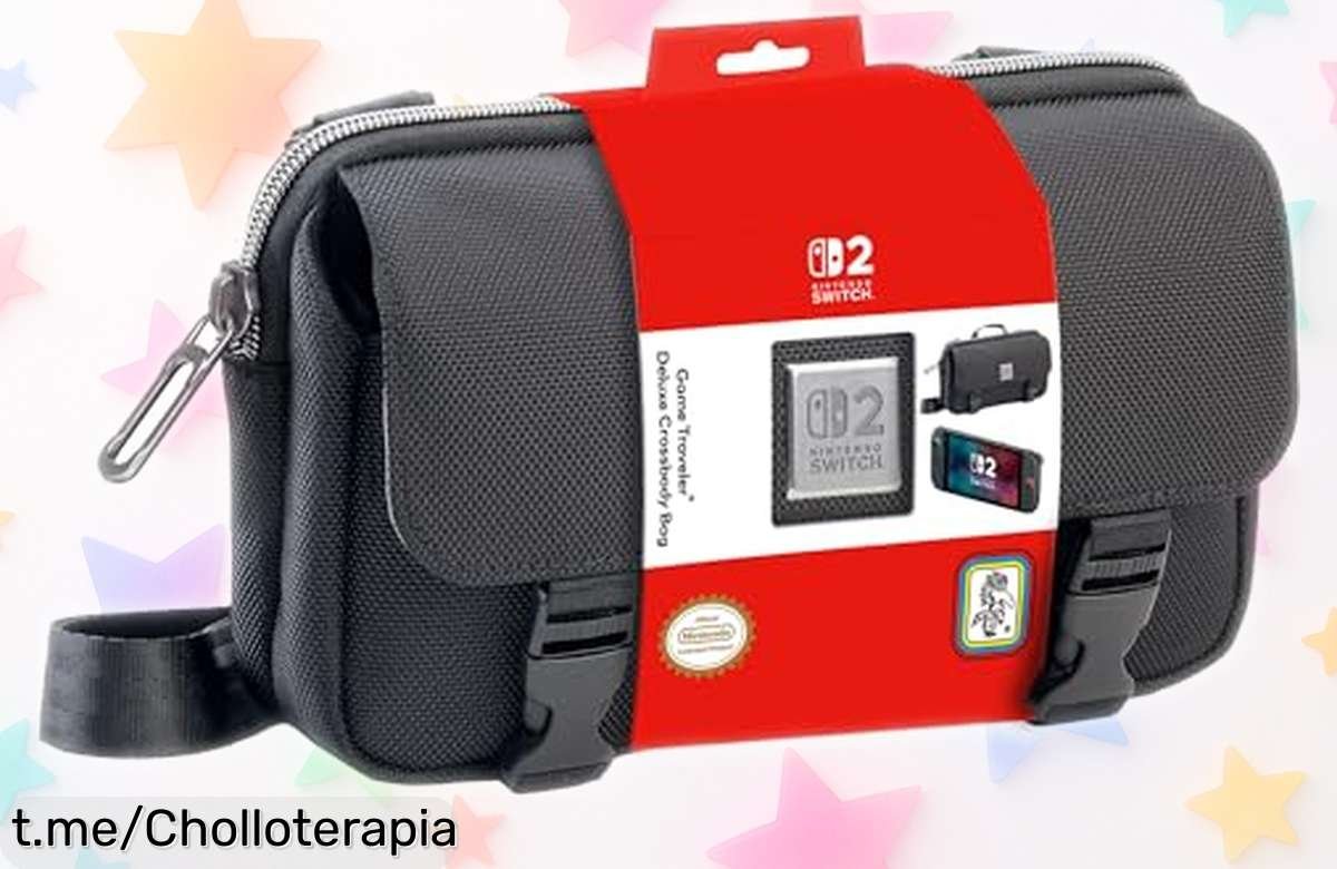 Bolso cruzado deluxe para Nintendo Switch, ¡rebajado a precio loco! Protege tu consola y accesorios sin líos ni polvo. No esperes más, esta oferta es solo por tiempo limitado.