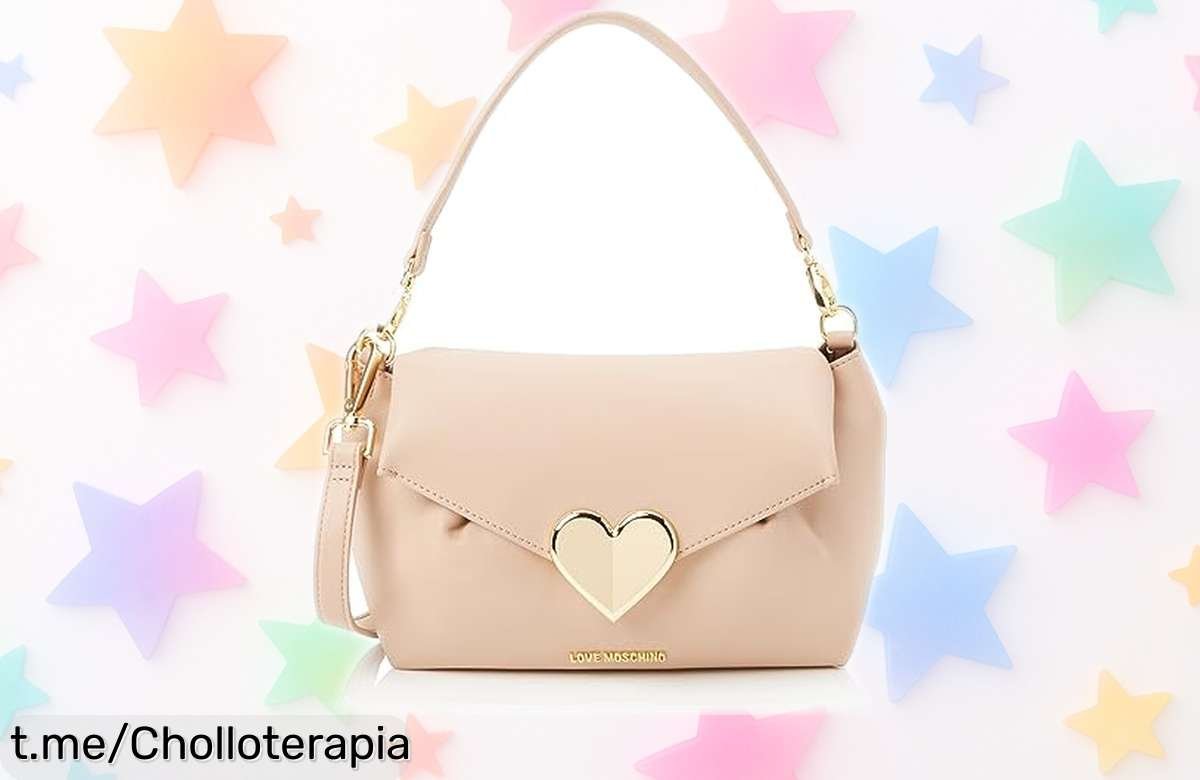 Bolso de mano Love Moschino en color carne, súper resistente y seguro ¡Ofertón rebajadísimo que te hará sentir única! No lo dejes escapar, estas unidades vuelan.