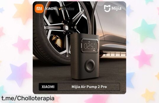 Bomba de aire portátil Xiaomi Mi para moto, coche y fútbol a precio rebajadísimo; infla fácil y rápido. ¡No te quedes sin la tuya antes de que se agoten!