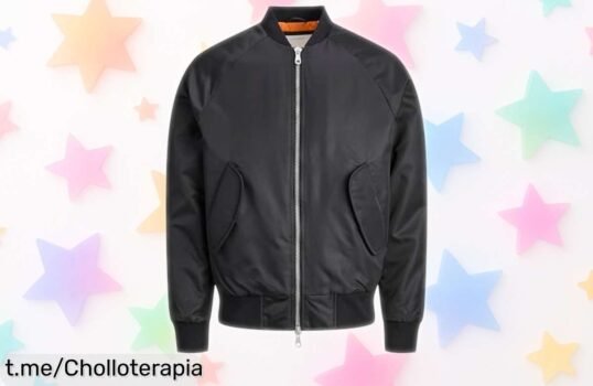 Bomber negro JACK & JONES, el chollo urbano que necesitas ¡Corre y llévatela antes de que desaparezca!