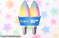 Bombillas LED multicolor Tapo en pack de 2, control Alexa y regulación total a un precio rebajado que te dejará sin aliento; ¡haz de tu hogar un lugar mágico antes de que se acaben!