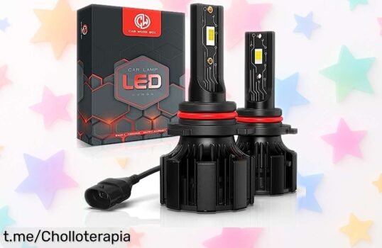 Bombillas LED para coche: luz 3 veces más potente, montaje fácil y ventilador anti calor. ¡Precio rebajado excepcional que hará brillar tus viajes!