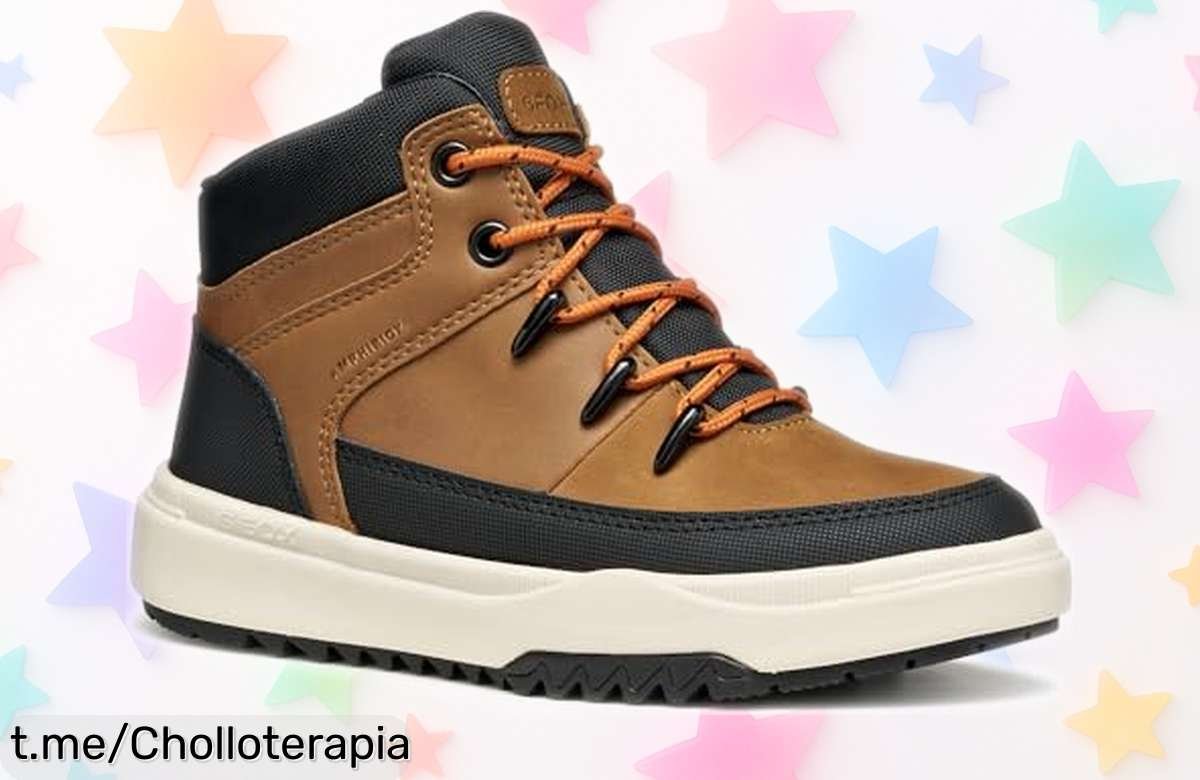 Botas Geox para niño marrón claro, ahora a un precio rebajado que no puedes dejar pasar. Brinda estilo y protección en cada paso. ¡Date prisa antes de que se agoten!