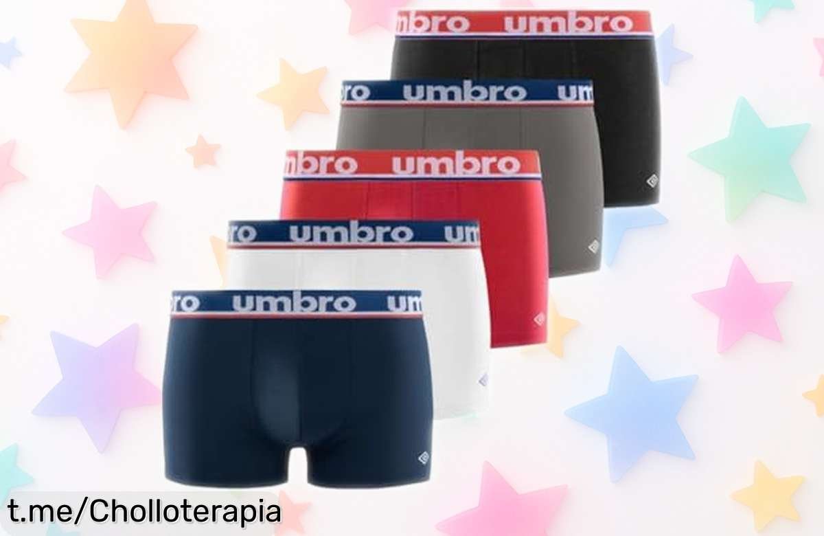 Boxer Umbro multicolor para hombre, solo hasta agotar existencias: siente el tacto suave y disfruta de un precio rebajado que no podrás ignorar. ¡No te quedes sin el tuyo!