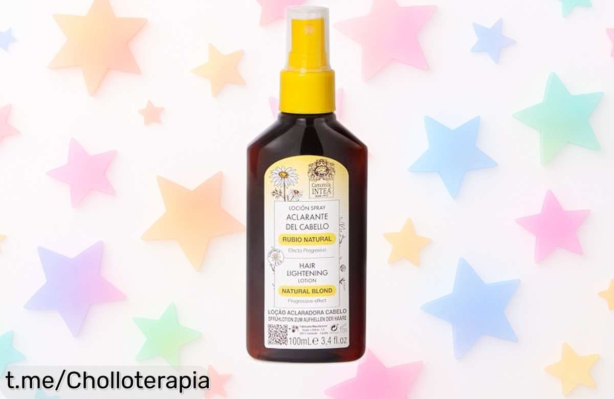 Brillante loción aclarador de cabello Intea que aclara hasta 3 tonos y recupera tu rubio natural, ¡precio rebajado solo por tiempo limitado para lucir radiante ya!
